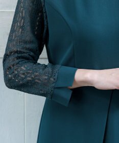 Tiaclasse L 【洗える】レーススリーブワンピース