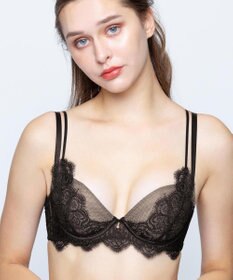 AMPHI ブラジャー 谷間メイク カップ上辺が浮きにくい Gカップまで対応 大きいサイズ 【Glama-Rich グラマリッチ ボリュームUPタイプ】 ブラ BYJ302 アンフィ／ワコール