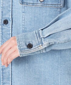 NAVE 【ReNAVE　洗える】ストレッチデニム シャツ