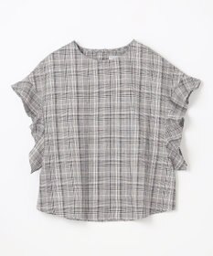 ANY L 【洗濯機可能】ライトリネンクロス　フレアスリーブ