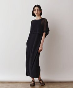 GRACE CONTINENTAL メッシュレイヤードワンピース