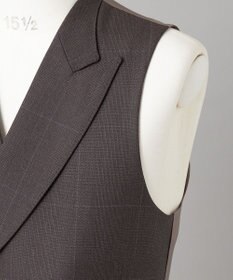 GOTAIRIKU 【ZEGNA/ゼニア】ISLANDFLEECE/アイランドフリース 3ピーススーツ（ブラウン×格子）