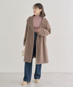 Green Parks ・ｓｗｉｎｇ　ｂｙ　袖パールボタンハイネックニット