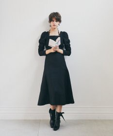 Maison de FLEUR 慈愛に満ちたジャカードワンピース