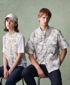 JOSEPH ABBOUD MOUNTAIN 【軽量/ストレッチ】メッシュサッカーカモ アウトドア Ｔシャツ