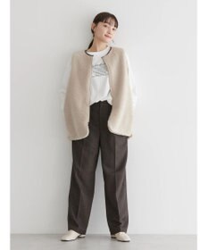 AMERICAN HOLIC ツイードタックワイドパンツ