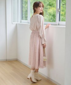 Feroux 【洗える】バイカラー ブラウス