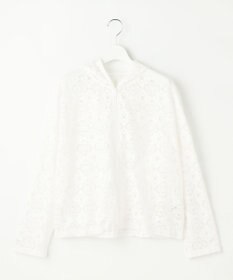 自由区 【WEB限定・1枚で華やぐ・旬スタイル】テクスチャーレーシージップ パーカー