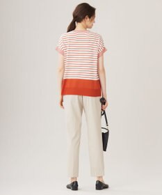 自由区 L 【WEB限定・洗える】ニットソーボーダー トップス