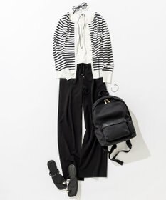 23区 L 【WEB限定/洗える】2WAYストレッチツイル ワイドパンツ