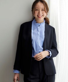 ANY SIS ビューティサーモ2WAYストレッチ ノーカラージャケット