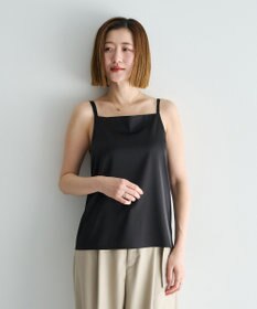 YECCA VECCA ボートネックサテンキャミ