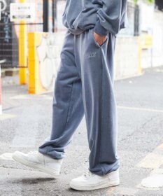 WEGO ピグメントロゴスウェットパンツ