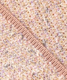 自由区 【XSサイズ～/洗える】カラーミックスツイード ニットカーディガン