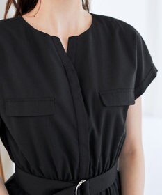 Tiaclasse 【洗える】フラップポケットワンピース