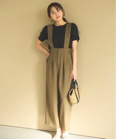 Feroux 【ONWARD CROSSET MAG掲載・2WAY】サイドストラップ パンツ