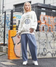 WEGO ピグメントロゴスウェットパンツ