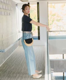 Tiaclasse ラフィアショルダーバッグ