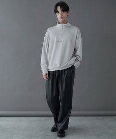 WEGO 【ユニセックス着用ITEM】マイクロシャギーワンポイントハーフZIPプルオーバー