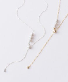 Pisceans 3ドロップパールスライドネックレス