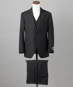 GOTAIRIKU シワになりにくい【御幸毛織/みゆきけおり】Superior160s  3ピーススーツ（グレー）