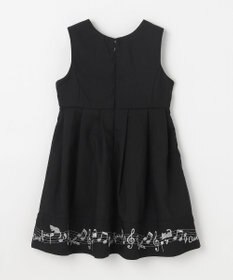 ANY KIDS モノトーン音符ジャンパースカート