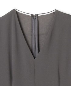 BEIGE， 【洗える・L-size】CINDY / Vネックハーフスリーブワンピース