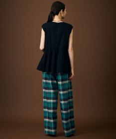 自由区 【涼やか・軽い】エアリーコットンリップピンタックフレンチスリーブ ブラウス