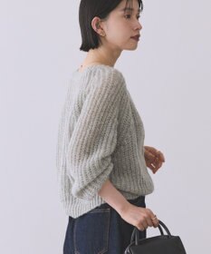 AMERICAN HOLIC 【2WAY】モヘヤ風甘編みカーディガン