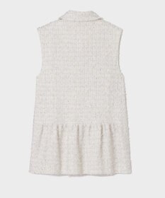 GRACE CONTINENTAL ツイードカバーオールジレ