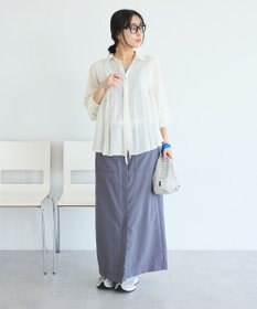 CRAFT STANDARD BOUTIQUE ナイロンダブルウエストIラインスカート