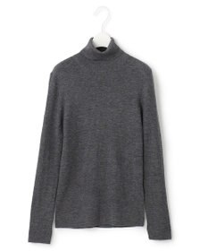 ICB 【洗える】エクストラファインメリノリブ タートルネックニット