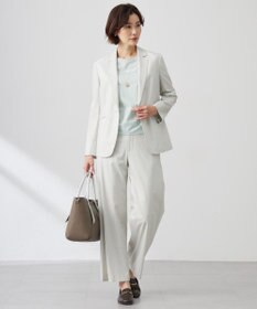 J.PRESS LADIES L 【セットアップ対応】セルロースリネンストレッチ テーラード ジャケット