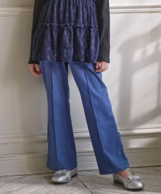 組曲 KIDS 【150-160㎝】フレア デニムパンツ