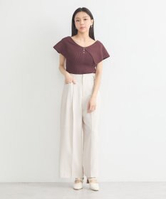 earth music&ecology ビッグカラーノースリニットトップス