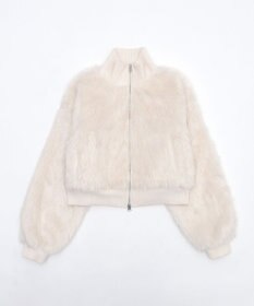 WEGO 【25年秋冬新作】フェイクファーショートブルゾン