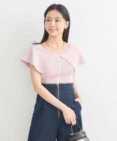 earth music&ecology ビッグカラーノースリニットトップス