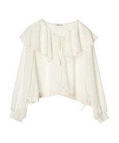 earth music&ecology ラッフルシアードロストブラウス