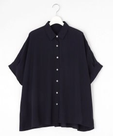 自由区 S 【接触冷感・UVケア・抗菌防臭・洗える】リヨセルポプリン ブラウス