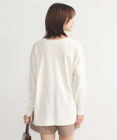 earth music&ecology レーヨンルーズＶネックカーディガン