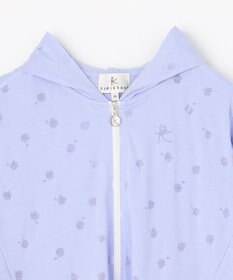 組曲 KIDS 【UVケア】【150-160cm】フラワーオパール パーカー