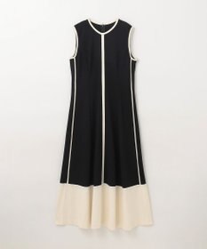 GRACE CONTINENTAL 配色ポンチフレアワンピース