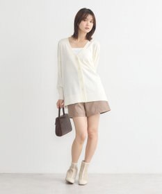 earth music&ecology レーヨンルーズＶネックカーディガン