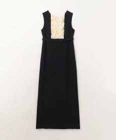 GRACE CONTINENTAL シアーラッフルロングドレス