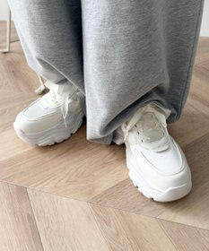 WEGO リボンデザイン厚底スニーカー