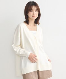 earth music&ecology レーヨンルーズＶネックカーディガン