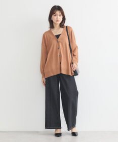 earth music&ecology レーヨンルーズＶネックカーディガン