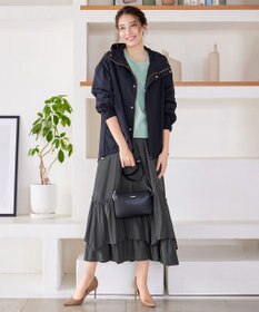 Tiaclasse 【洗える】ギャザーフリルティアードスカート