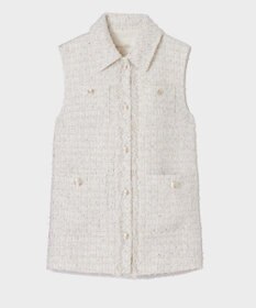 GRACE CONTINENTAL ツイードカバーオールジレ