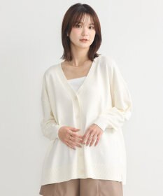 earth music&ecology レーヨンルーズＶネックカーディガン